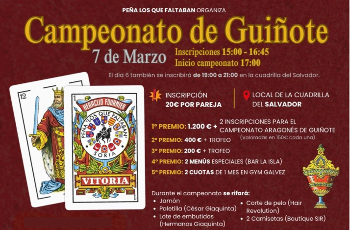 La pe&ntilde;a 'Los que faltaban' organiza su tradicional campeonato de gui&ntilde;ote | Imagen 1