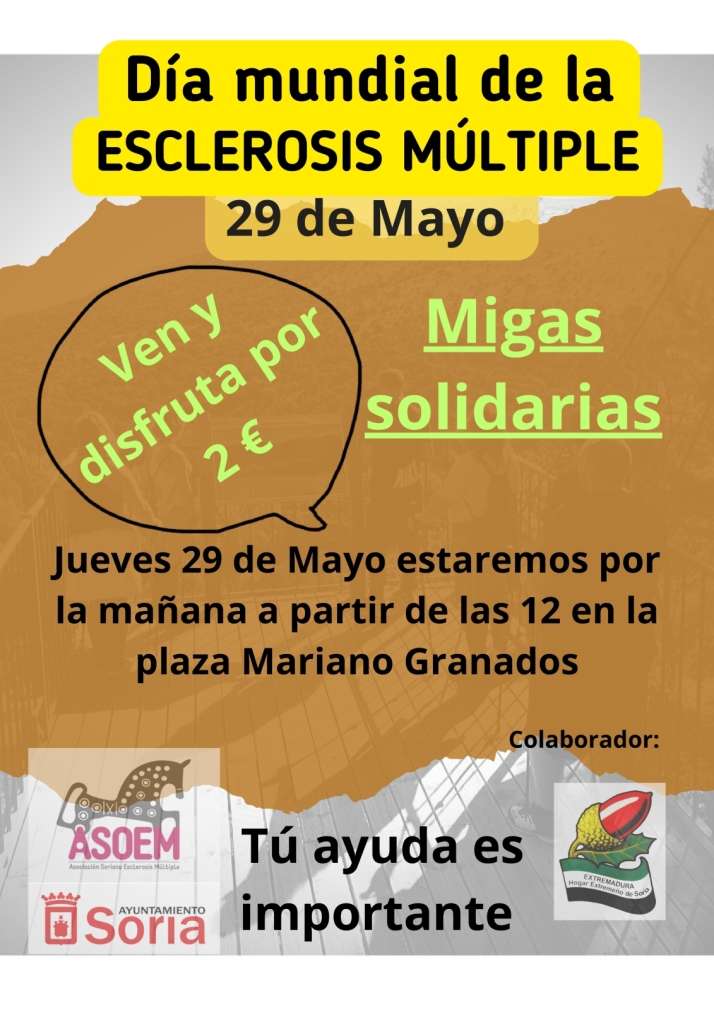 Migas solidarias el jueves para ayudar a afectados por Esclerosis M&uacute;ltiple | Imagen 1