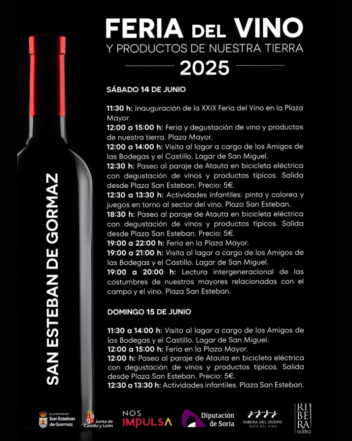 Todo sobre la XXIX Feria del Vino de San Esteban: programa, catas, e-bikes y tradici&oacute;n local | Imagen 1