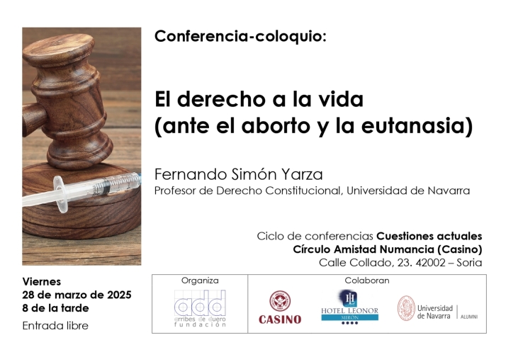 Los aspectos jur&iacute;dicos del aborto y la eutanasia, este viernes en el Casino  | Imagen 1