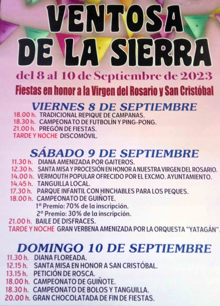 Este fin de semana, fiestas en Ventosa de la Sierra | Imagen 1