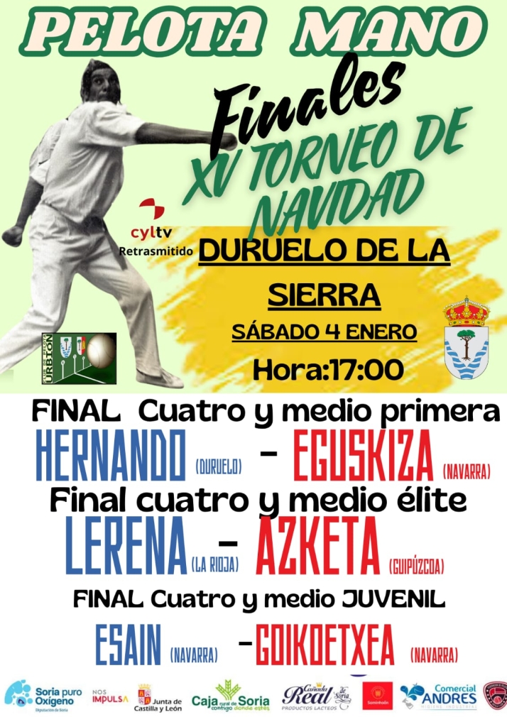 Este s&aacute;bado en Duruelo, las finales del Torneo de Navidad de Pelota | Imagen 1