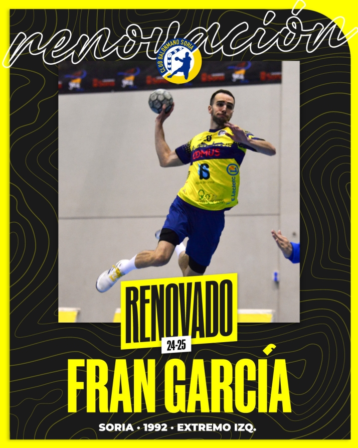 Fran Garc&iacute;a renueva con el BM Soria | Imagen 1