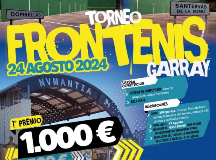 &Uacute;ltimos d&iacute;as para las inscripciones del torneo de frontenis de Garray | Imagen 1