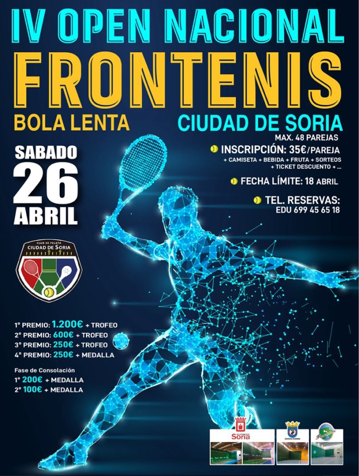 Este s&aacute;bado, nueva edici&oacute;n del Open de Frontenis | Imagen 1