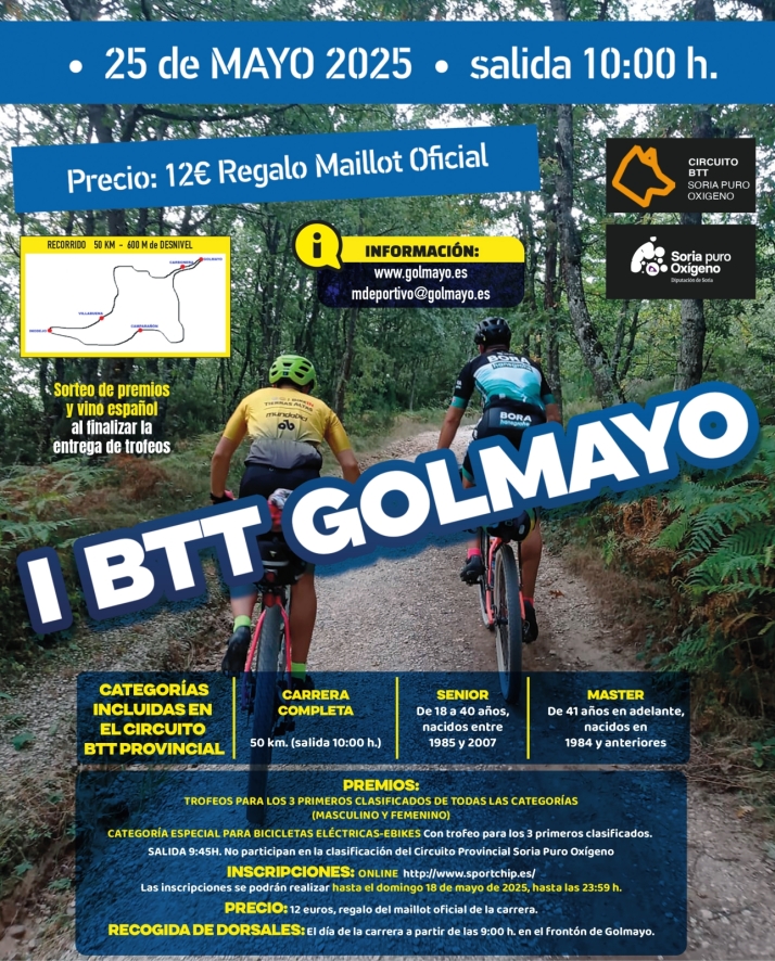 La I BTT Golmayo desafiar&aacute; a los ciclistas con un recorrido de 51 kil&oacute;metros por parajes naturales | Imagen 1