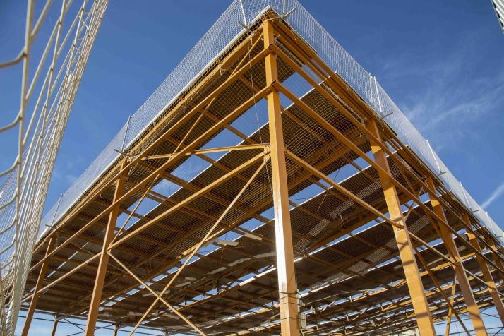 Obras de cubrici&oacute;n de la multipista. /Mar&iacute;a Ferrer