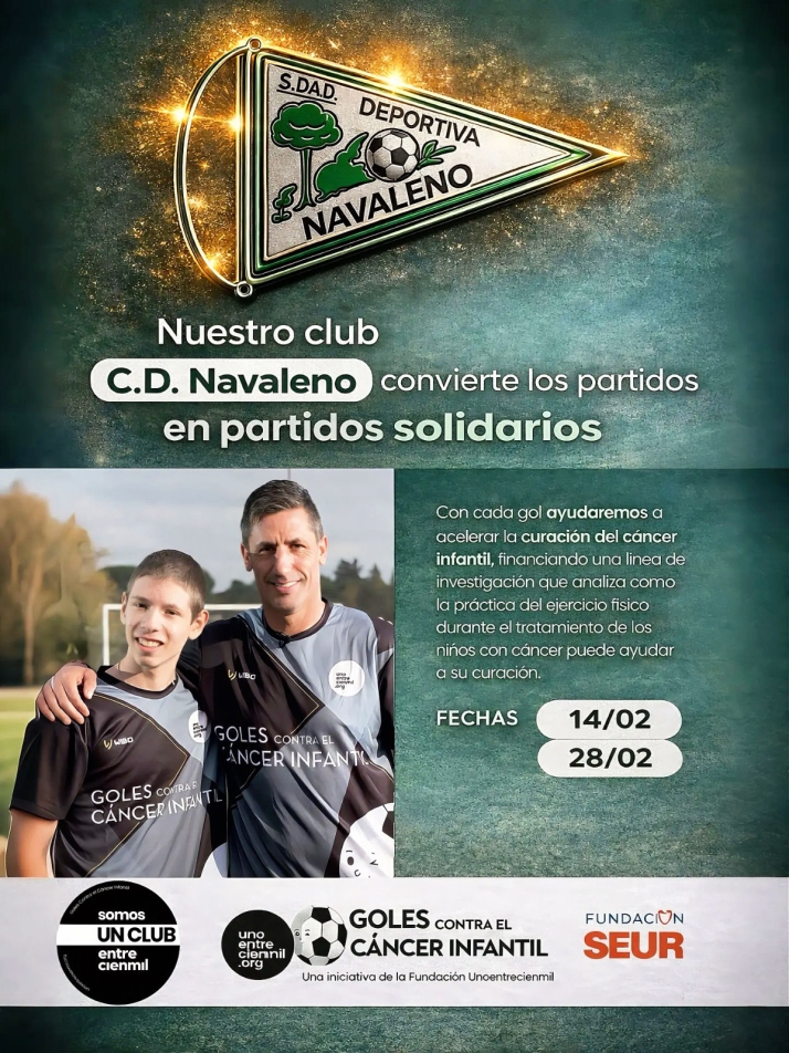 Cada gol del C.D. Navaleno aportar&aacute; 5 euros a la investigaci&oacute;n del c&aacute;ncer infantil | Imagen 1