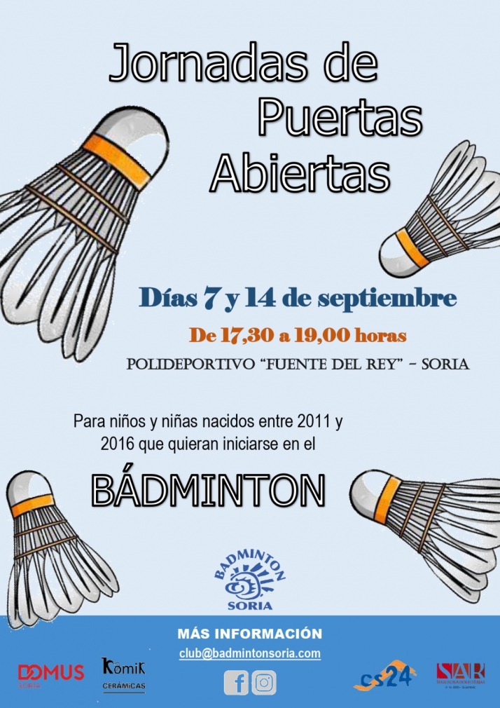 El Club B&aacute;dminton Soria abre sus puertas a nuevos integrantes | Imagen 1