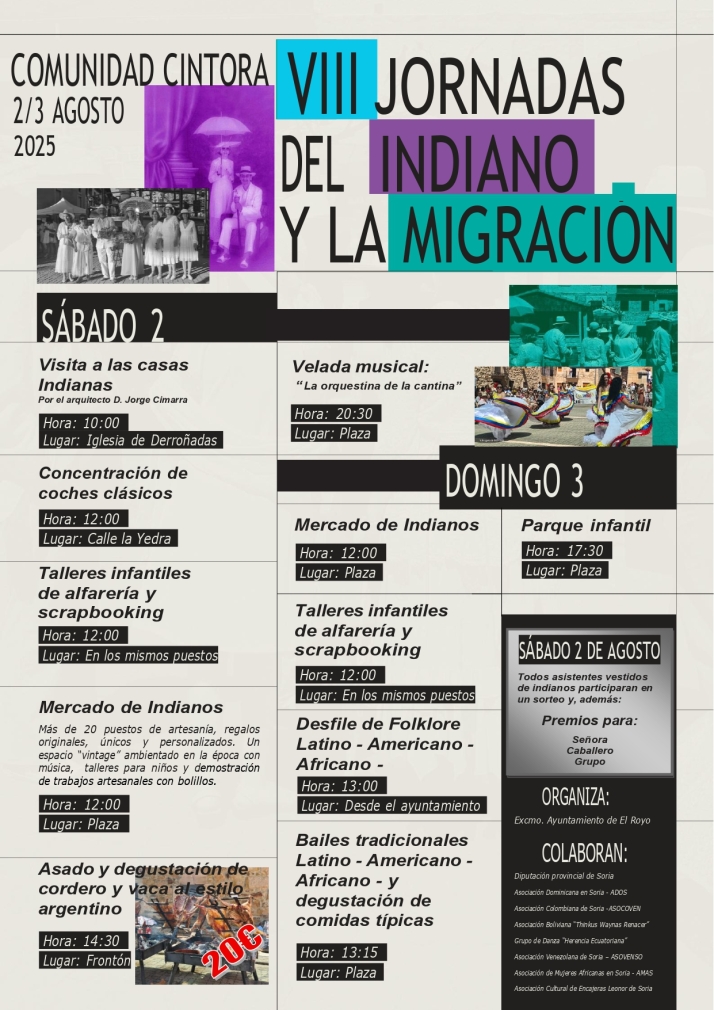 El Royo viaja en el tiempo con las VIII Jornadas de los Indianos: programa completo | Imagen 1
