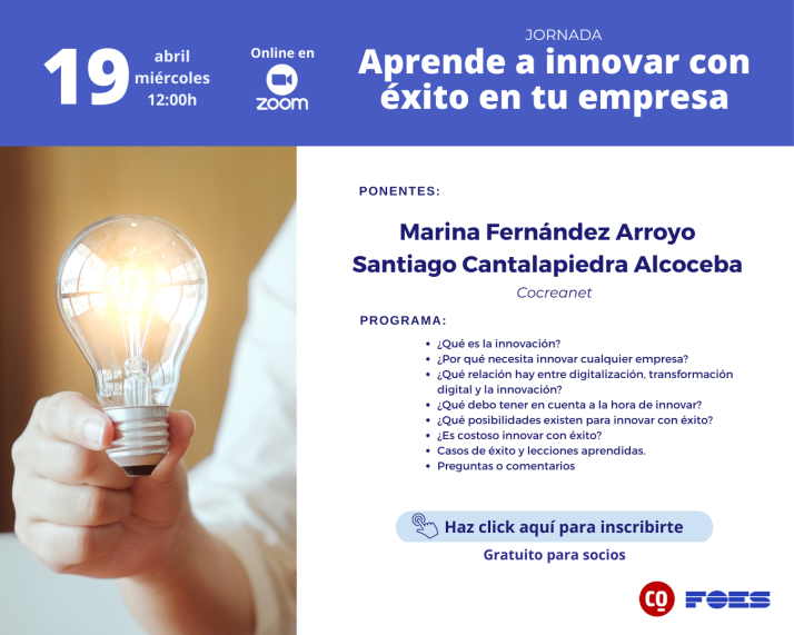 FOES ense&ntilde;a a las empresas los mandamientos para innovar de forma exitosa | Imagen 1