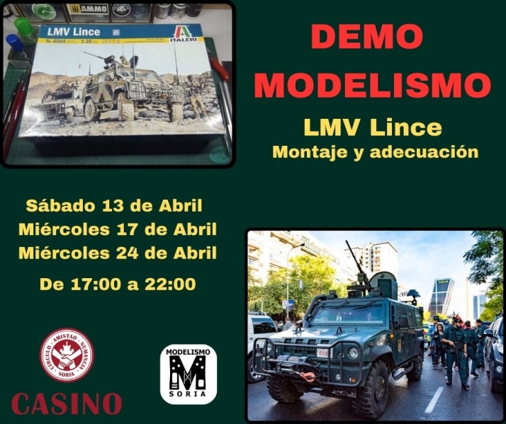 Maquetaci&oacute;n de un veh&iacute;culo militar este s&aacute;bado en el Casino | Imagen 1