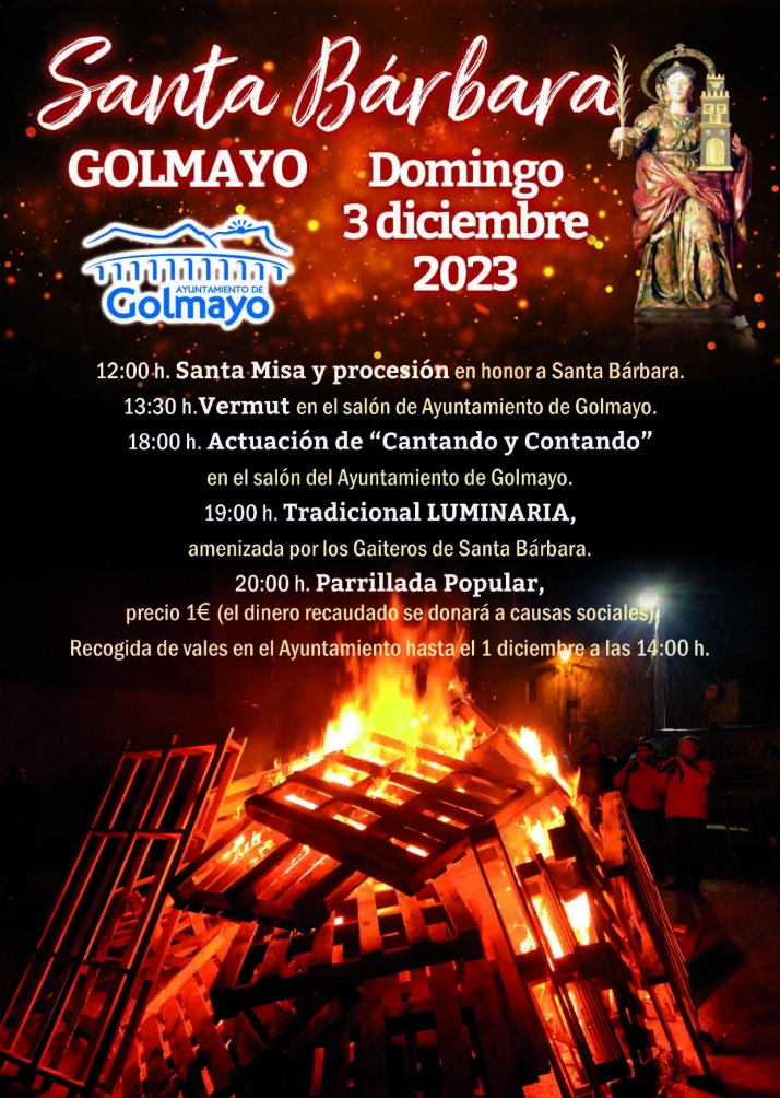 El domingo, la Luminaria de Santa B&aacute;rbara en Golmayo | Imagen 1