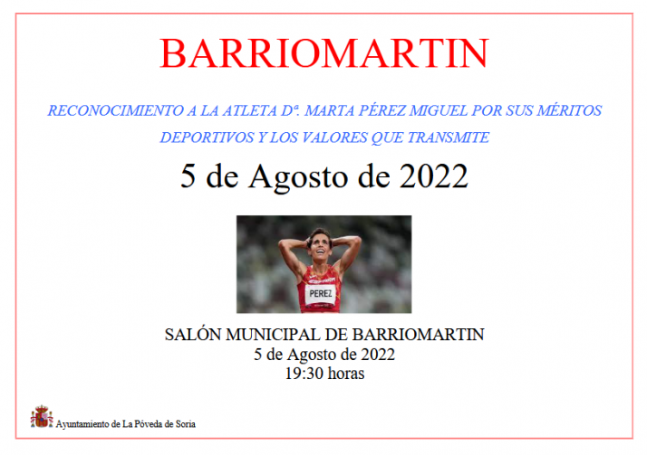 Marta P&eacute;rez recibir&aacute; el homenaje, y el abrazo, del pueblo de sus padres | Imagen 1