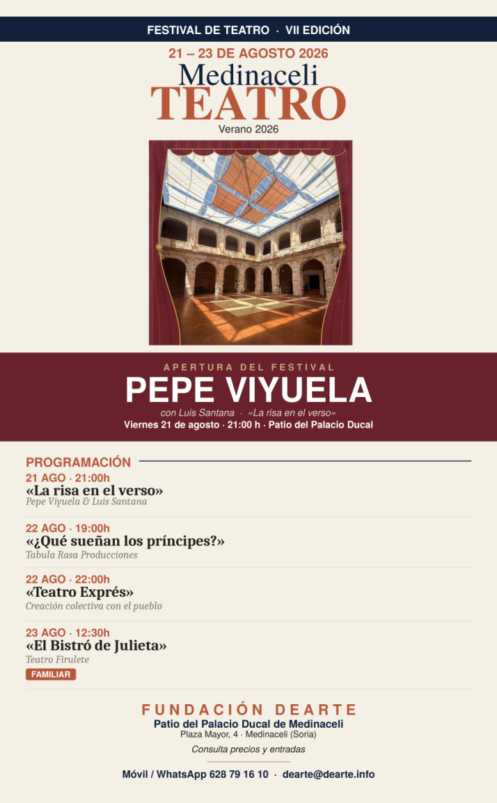 Pepe Viyuela abre este viernes el VII Festival Medinaceli Teatro | Imagen 1
