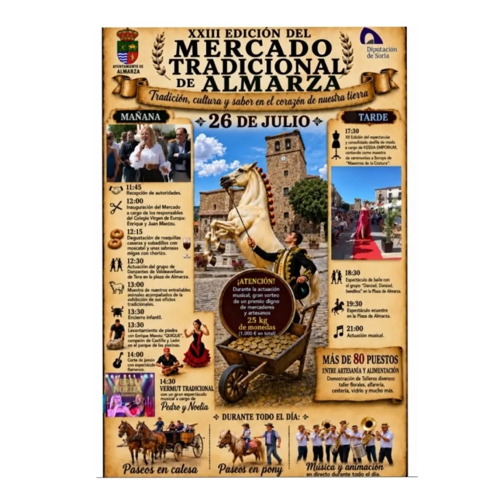 Almarza reunir&aacute; m&aacute;s de 80 puestos en la XXIII edici&oacute;n de su Mercado Tradicional | Imagen 1