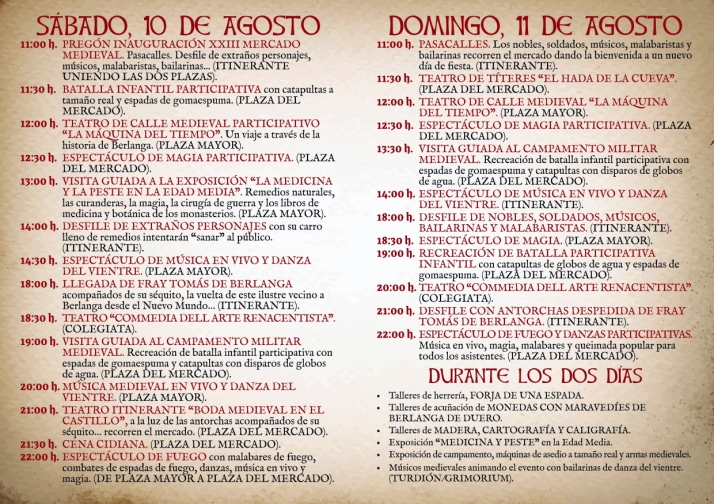 Los d&iacute;as 10 y 11 de agosto, mercado medieval en Berlanga | Imagen 1