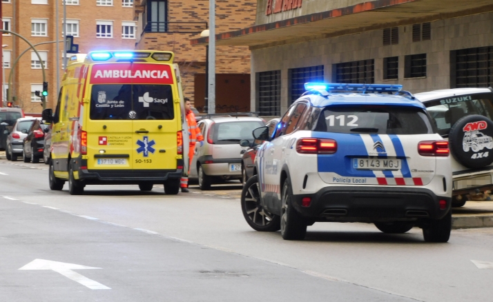 Trasladado tras caer con su motocicleta en Duques de Soria | Imagen 2