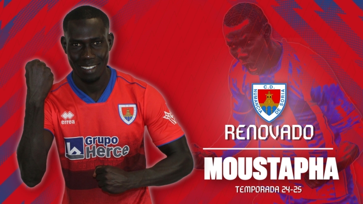 Sigue el goteo de novedades para el CD Numancia 2024-2025: Moustapha contin&uacute;a | Imagen 1