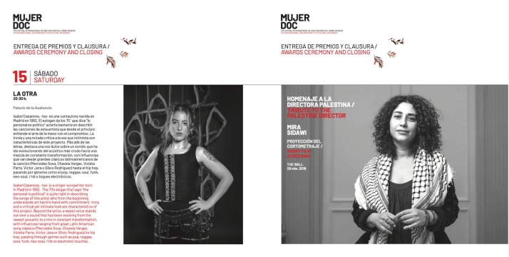 El festival mujerDOC clausura su octava edici&oacute;n este s&aacute;bado con un concierto de &lsquo;La Otra&rsquo; y el homenaje a Mira Sidawi | Imagen 1