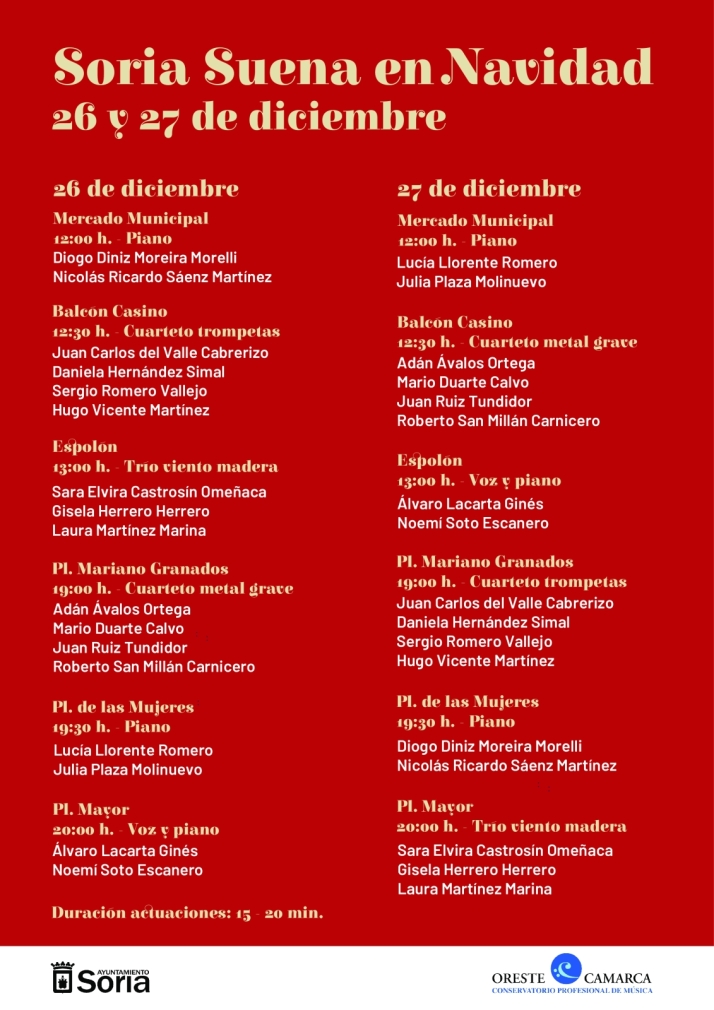 M&uacute;sica en breve y con clave navide&ntilde;a en la capital | Imagen 1