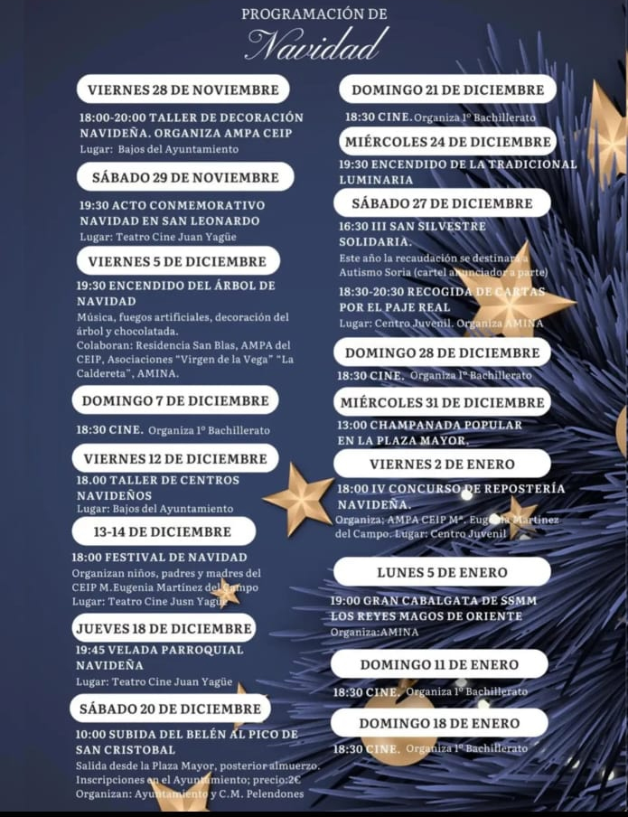 De la subida del bel&eacute;n a una San Silvestre solidaria: as&iacute; ser&aacute; la Navidad San Leonardo de Yag&uuml;e | Imagen 1