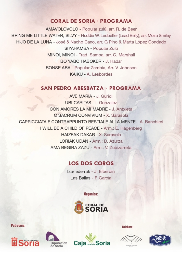 La Coral de Soria celebra este s&aacute;bado su Encuentro de Oto&ntilde;o | Imagen 1