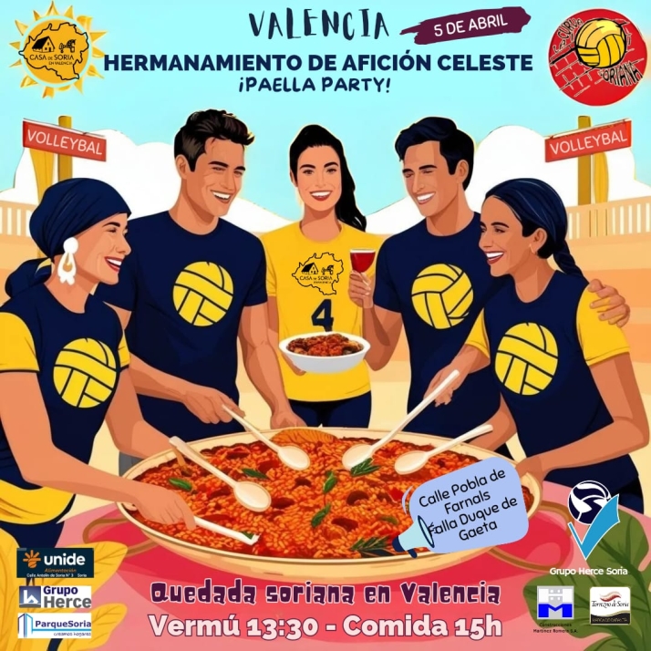 La Casa de Soria en Valencia organiza una Fan Zone para apoyar al Grupo Herce Soria en la semifinal de la Superliga | Imagen 1