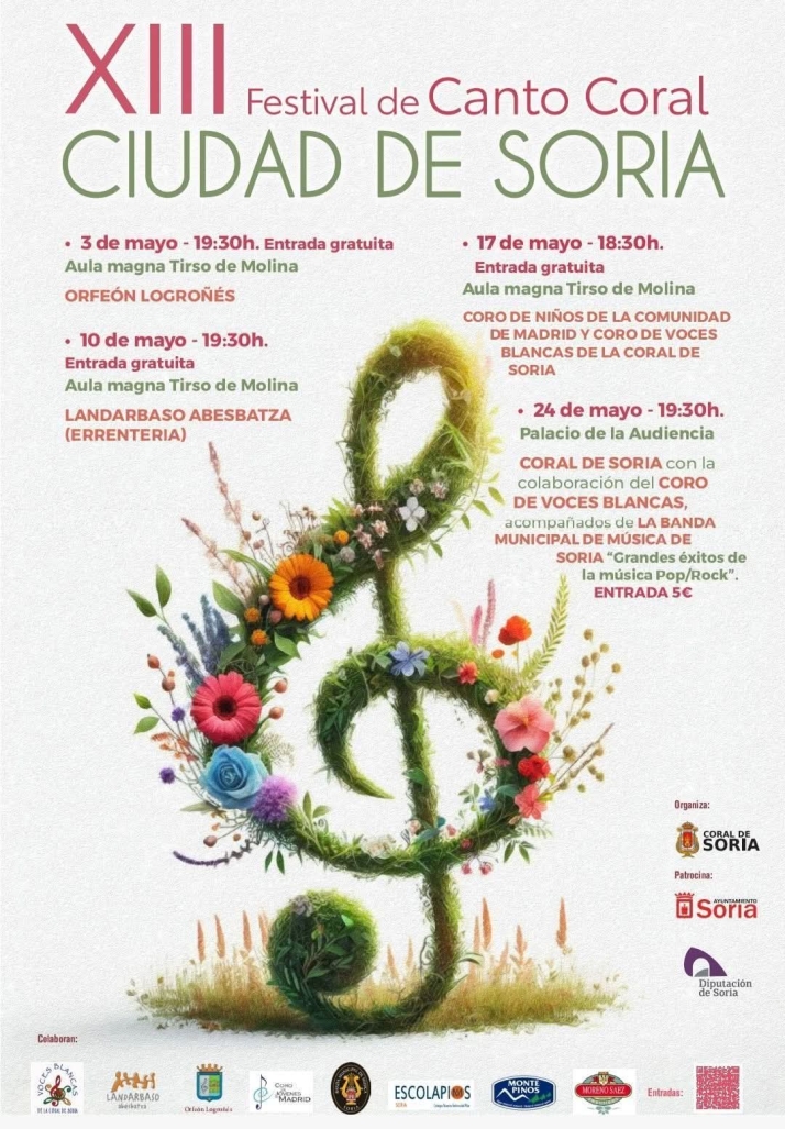 La ciudad de Soria se llenar&aacute; de m&uacute;sica coral con el XIII Festival de Canto Coral | Imagen 1