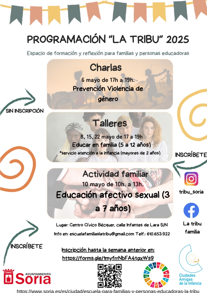 Toda la programaci&oacute;n de 'La Tribu' 2025 en Soria: charlas, talleres y actividades familiares en mayo | Imagen 1