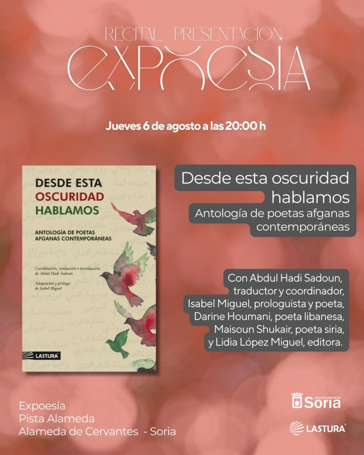 Expoes&iacute;a acoge la presentaci&oacute;n de la antolog&iacute;a de poetas afganas gestada en Soria | Imagen 1