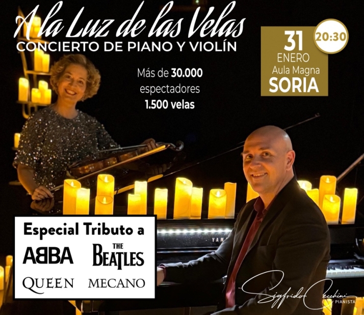 El Aula Magna acoger&aacute; un doble concierto a la luz de las velas | Imagen 2