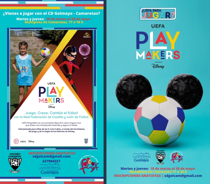 Playmakers: El programa que une f&uacute;tbol y Disney para ni&ntilde;as en Golmayo | Imagen 1