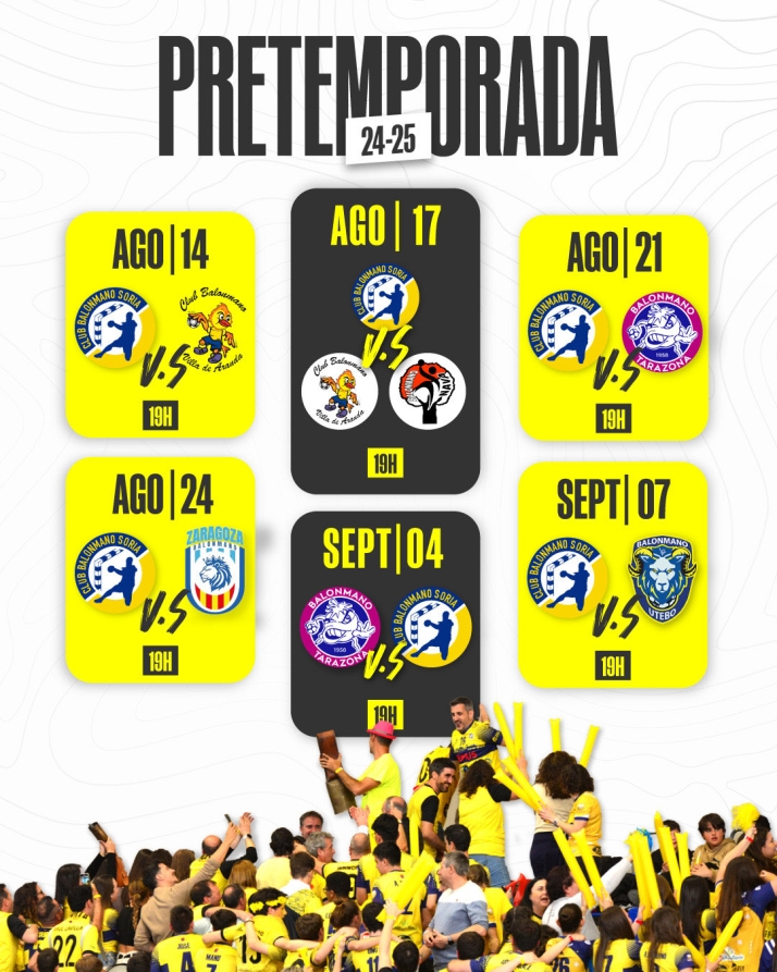 Estos son los encuentros que esperan al BM Soria para esta pretemporada | Imagen 1