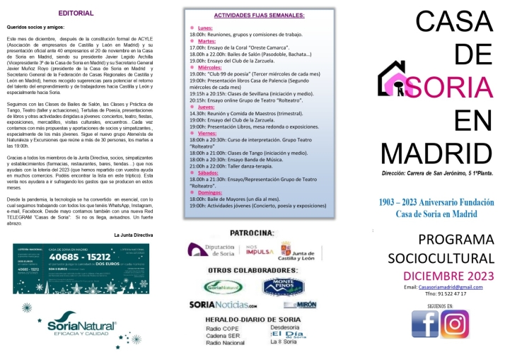 La Casa de Soria en Madrid quiere potenciar el retorno del talento a la provincia | Imagen 1