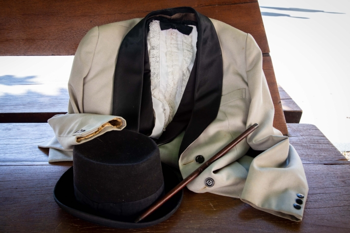 Uniforme de Justo Mateo en las fiestas.