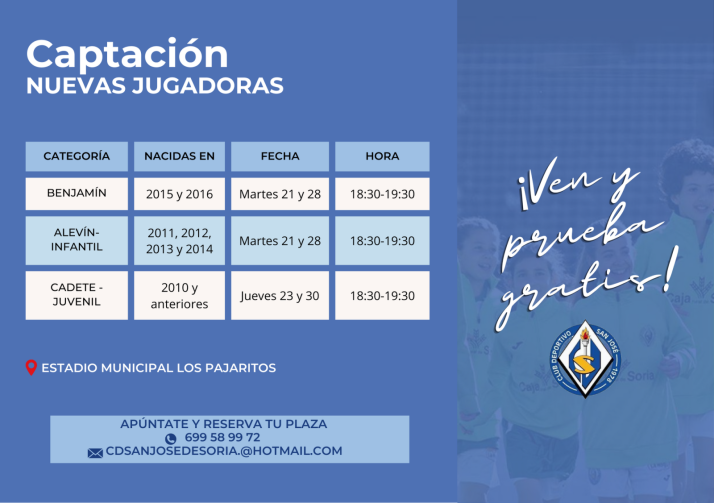 El CD San Jos&eacute; presenta sus jornadas de puertas abiertas para su cantera | Imagen 2