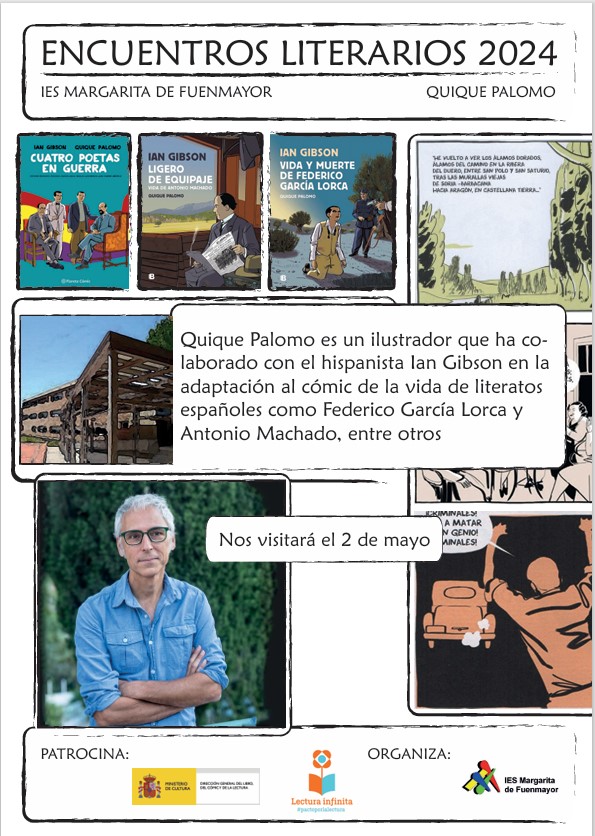 El ilustrador Quique Palomo, este jueves en el IES de &Aacute;greda | Imagen 1