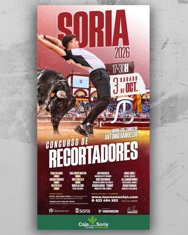 As&iacute; queda el cartel de recortadores para el festejo de San Saturio | Imagen 1