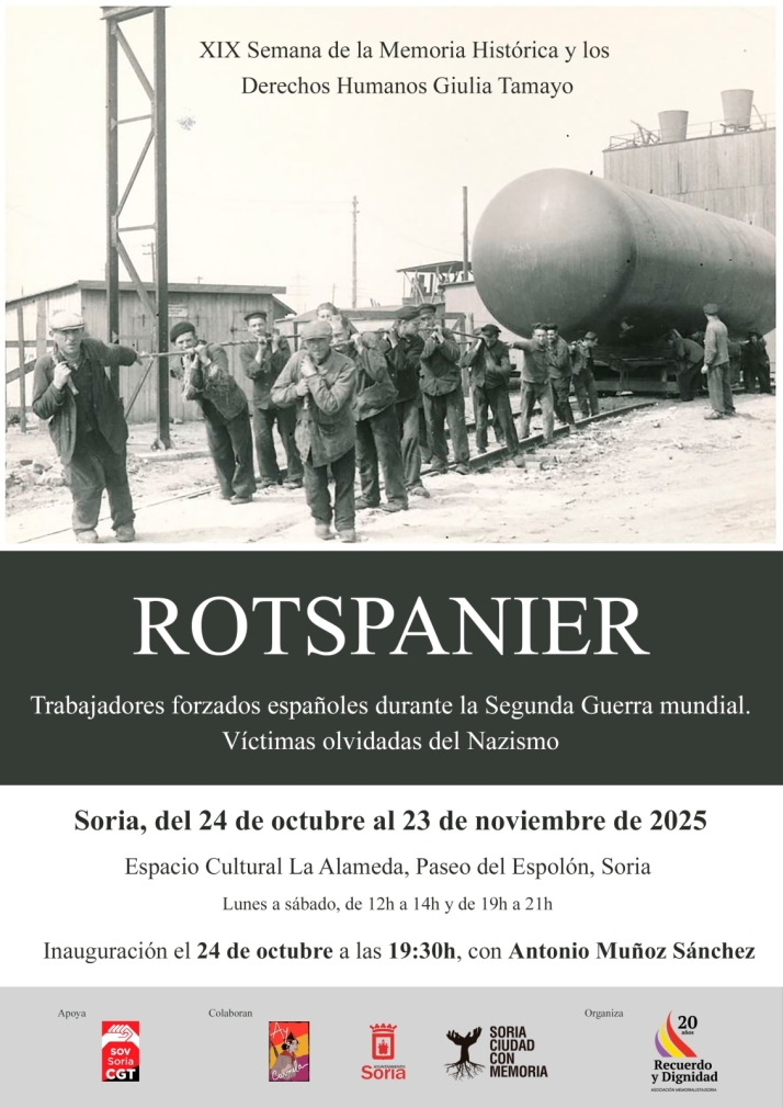Soria acoge la XIX Semana de la Memoria con la exposici&oacute;n 'Rotspanier' sobre los exiliados republicanos | Imagen 1