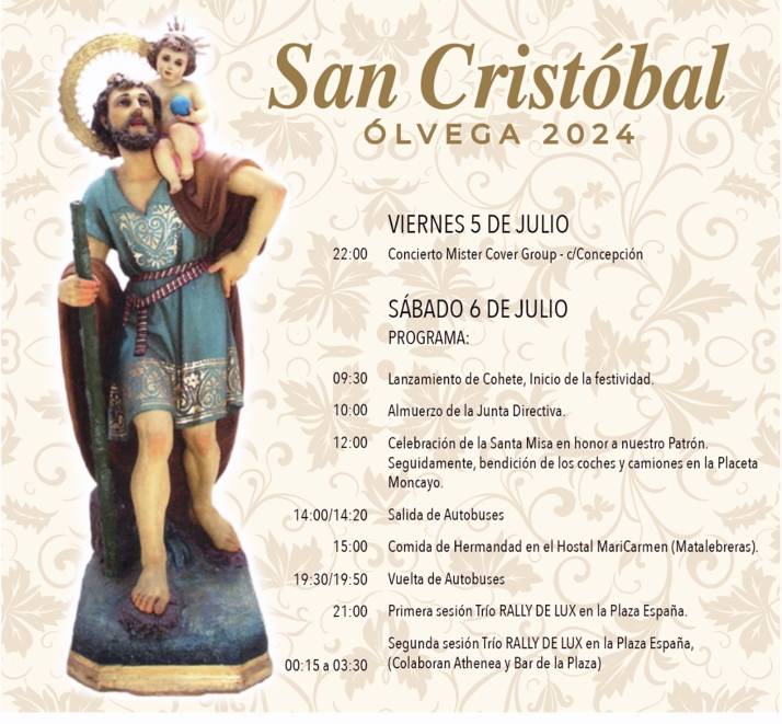 Programa de fiestas de San Crist&oacute;bal en &Oacute;lvega | Imagen 1