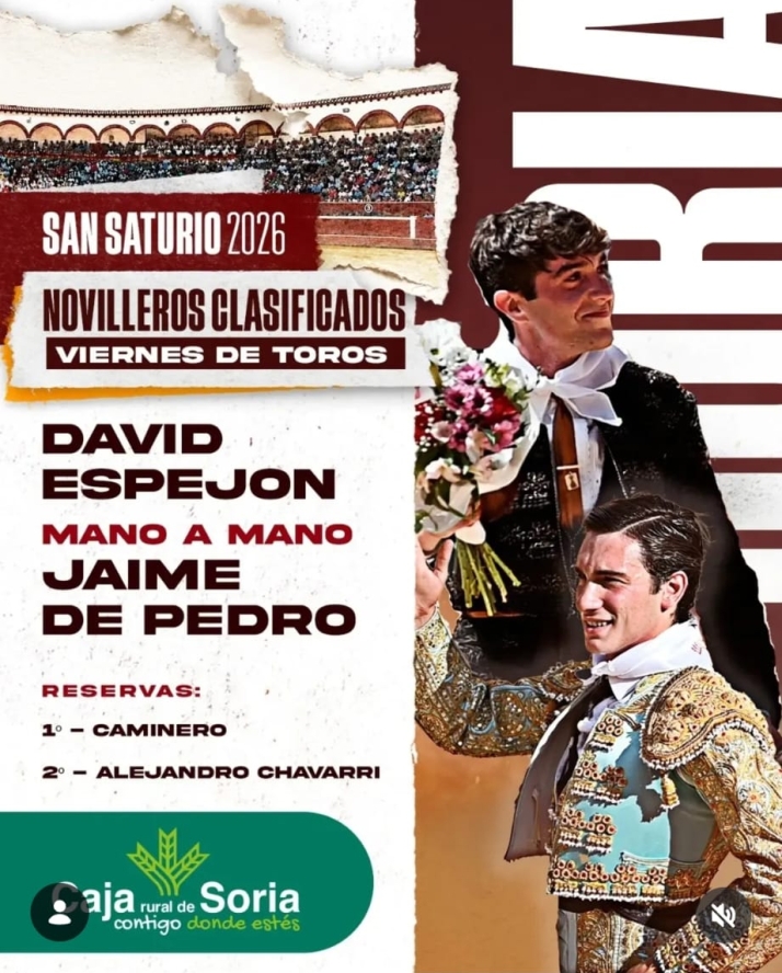 David Espej&oacute;n torear&aacute; en San Saturio | Imagen 1