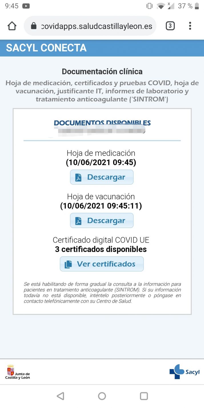 Cómo lograr el Certificado Covid en Castilla y León paso a paso | Imagen 5