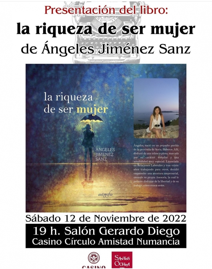 'La riqueza de ser mujer', de &Aacute;ngeles Jim&eacute;nez, presentado el s&aacute;bado en el Casino | Imagen 1