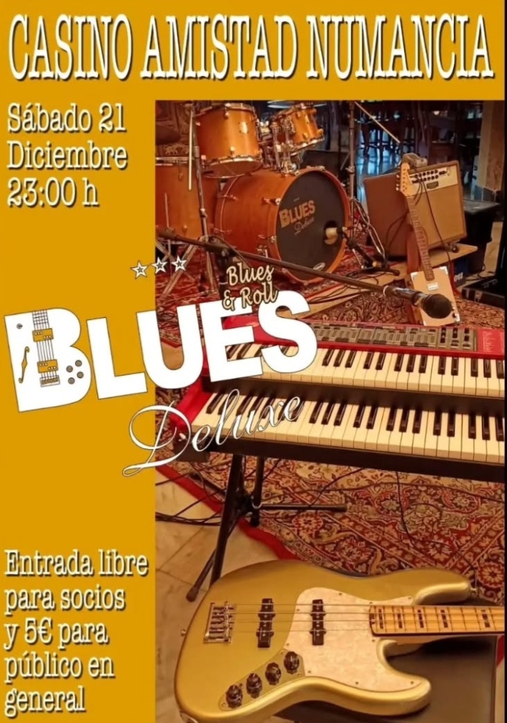 El Casino acoger&aacute; el concierto Blues Deluxe este s&aacute;bado | Imagen 1