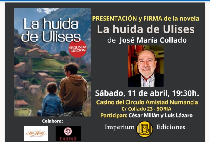 Jos&eacute; Mar&iacute;a Collado presenta su novela 'La huida de Ulises' este s&aacute;bado en el Casino | Imagen 1