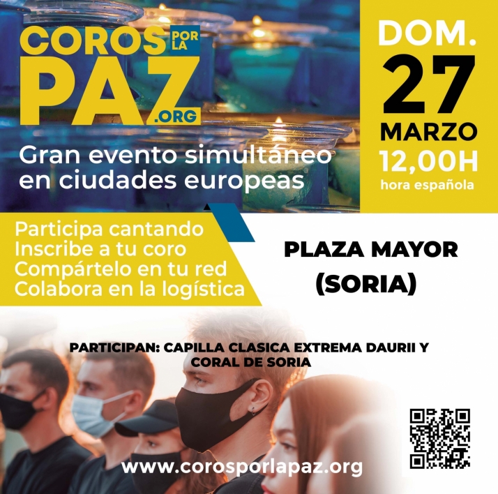 Soria capital tambi&eacute;n se suma el domingo a 'Coros por la paz' | Imagen 1