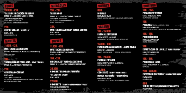 Del lunes al domingo, las Fiestas de la Juventud en Almaz&aacute;n, con decenas de actividades | Imagen 1