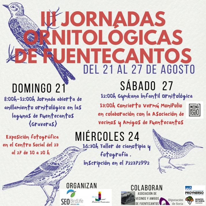 Vuelven las jornadas ornitol&oacute;gicas a Fuentecantos | Imagen 1