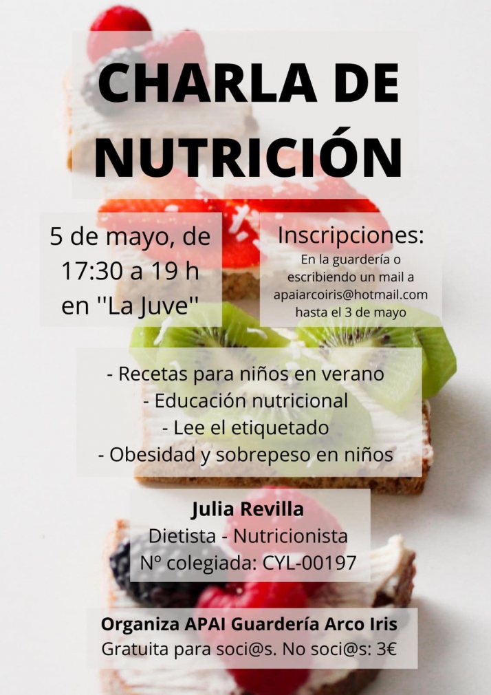 El jueves, charla de nutrici&oacute;n infantil en &Oacute;lvega | Imagen 1